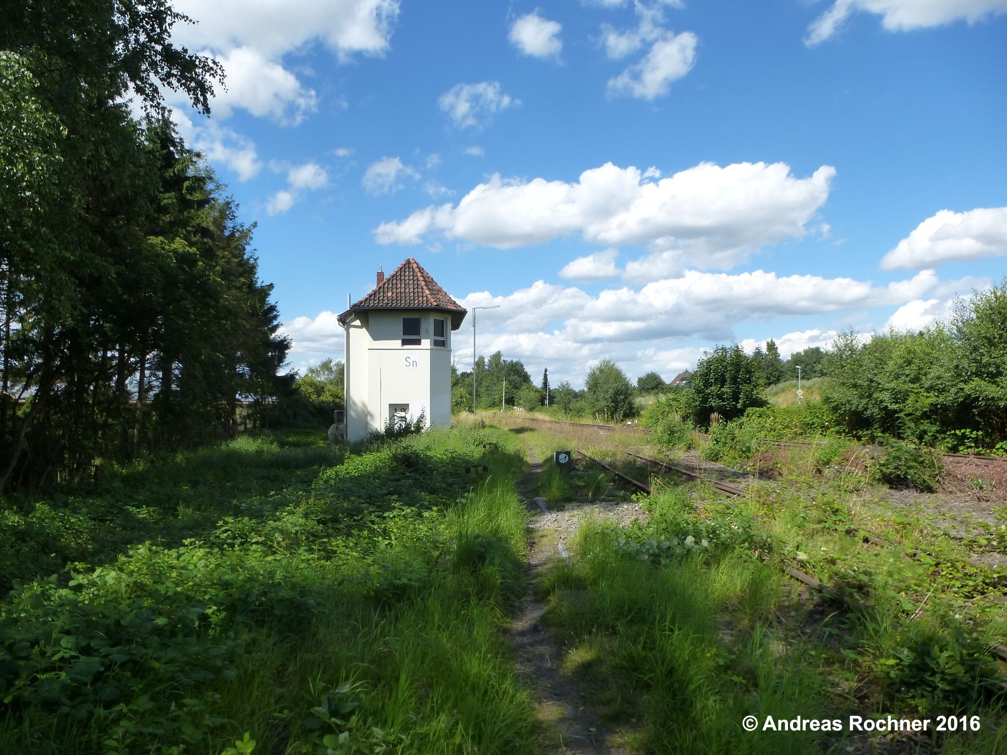 Stellwerk Sn nach dem begonnenen Freischnitt