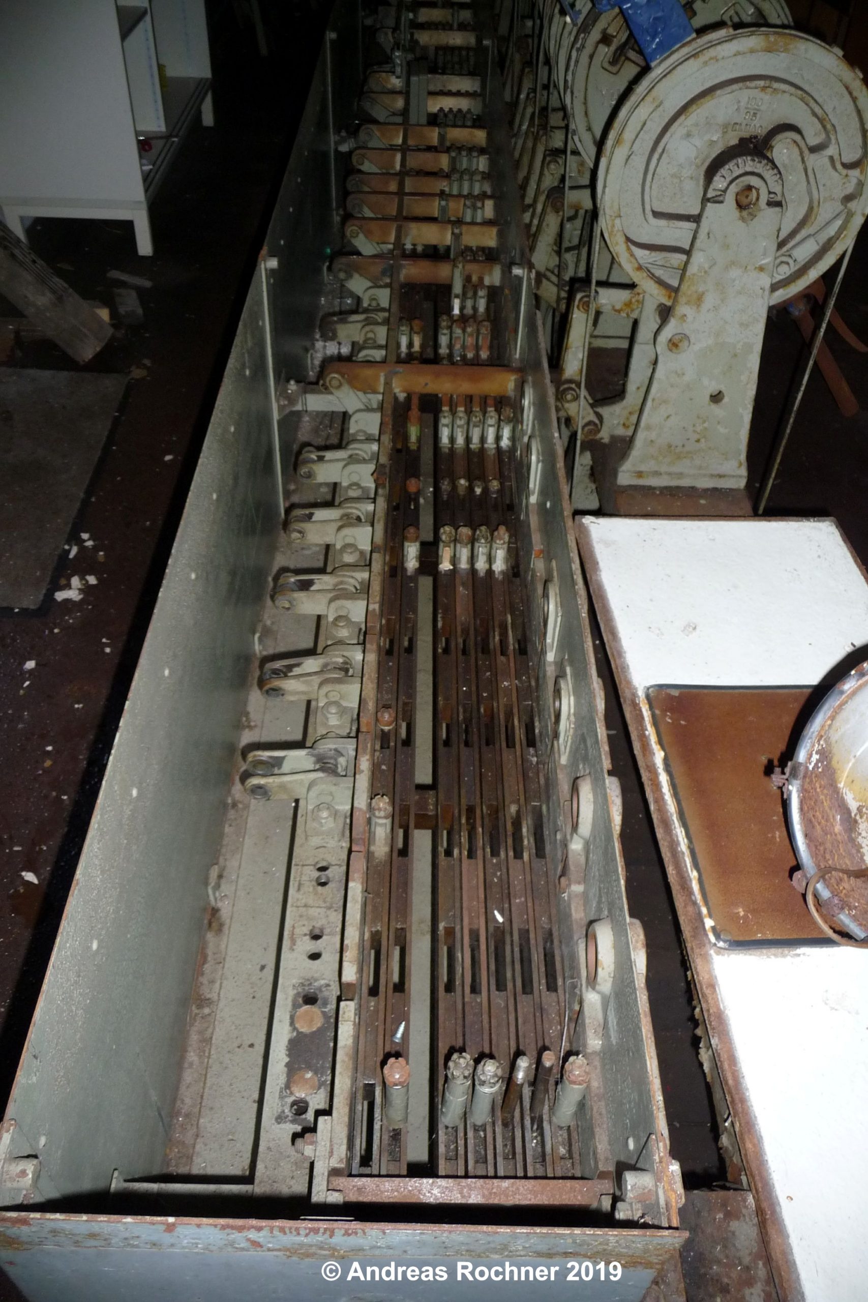 Festgerostete Schubstangen mit aufgesetzten Verschlussstücken